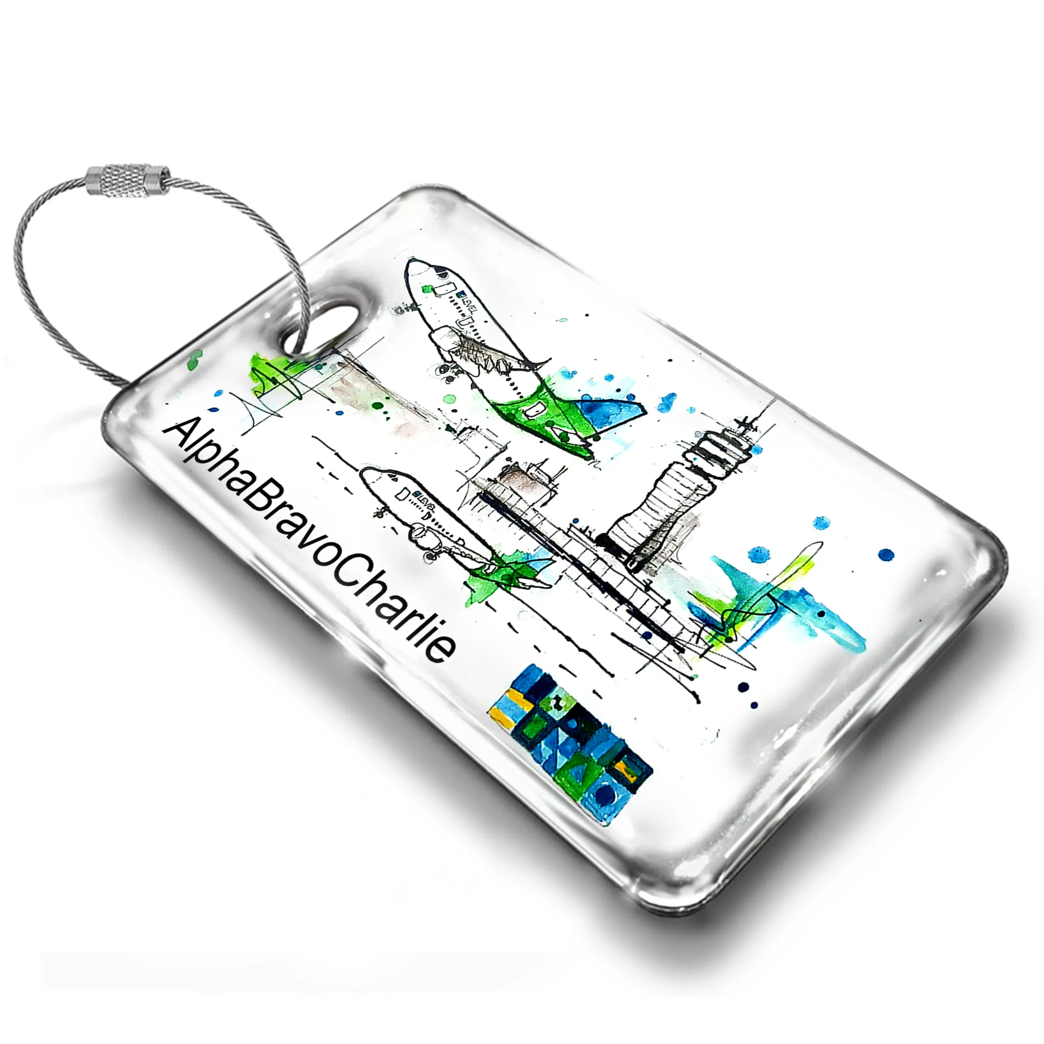 Level Airlines Cartoon Luggage TAG