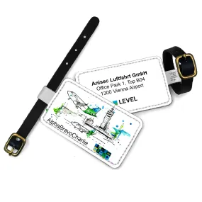 Level Airlines Cartoon Luggage TAG