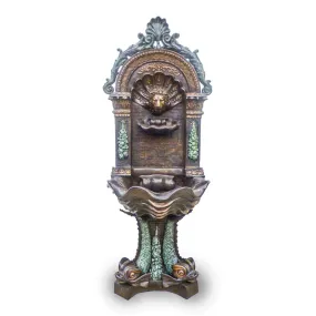 Lion Head Shell Fountain
