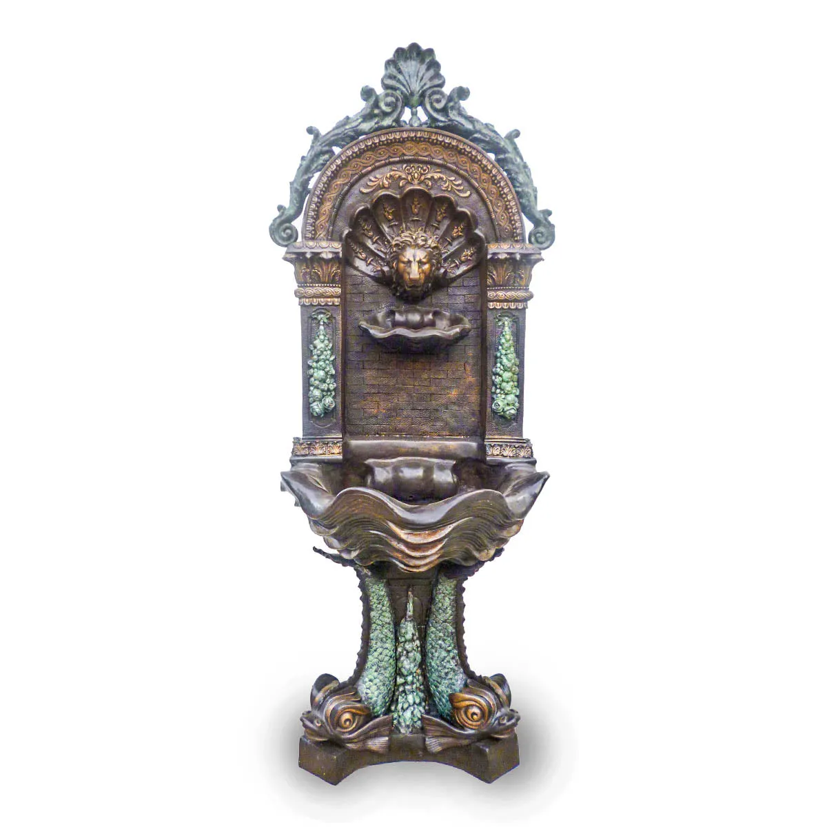 Lion Head Shell Fountain