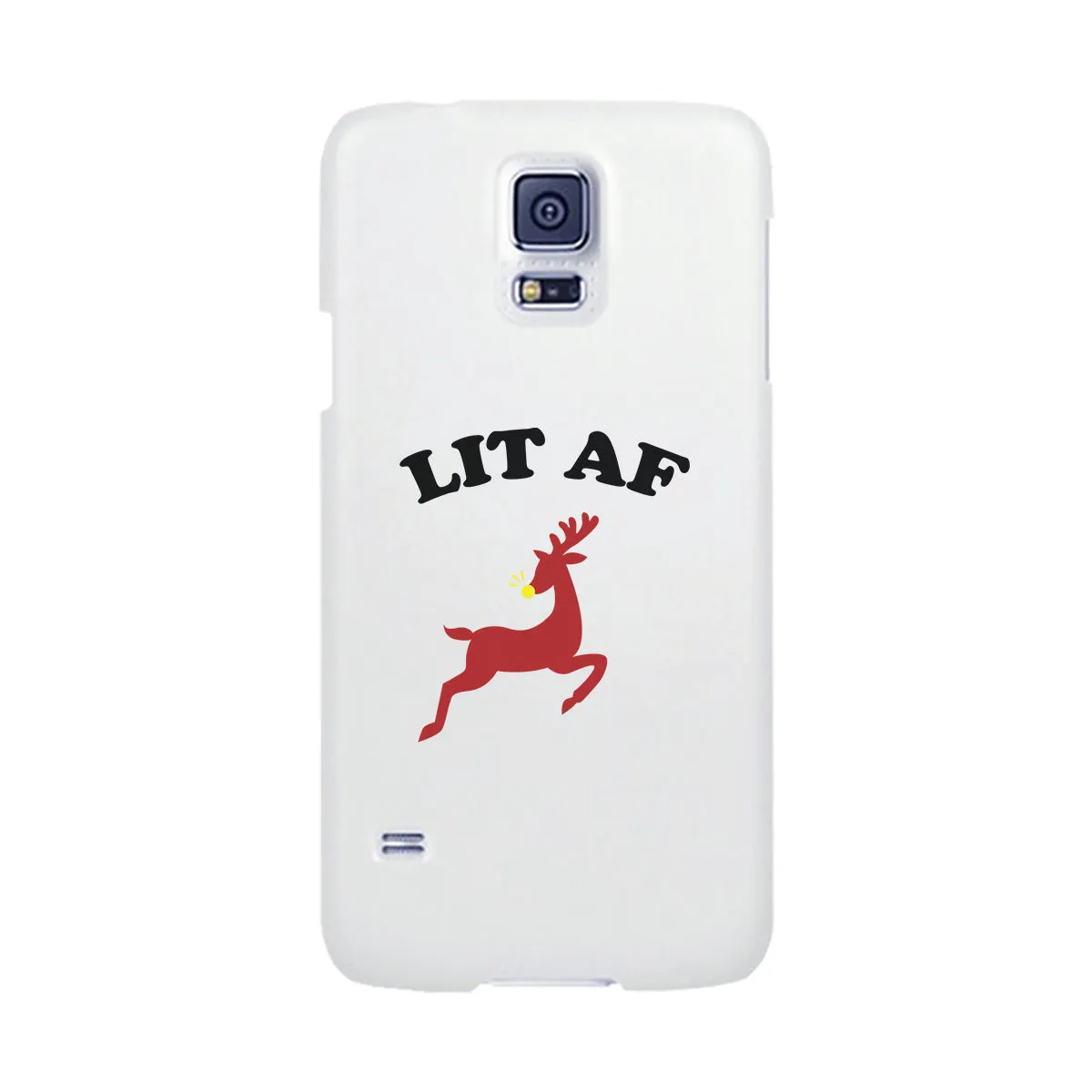 Lit Af White Phone Case