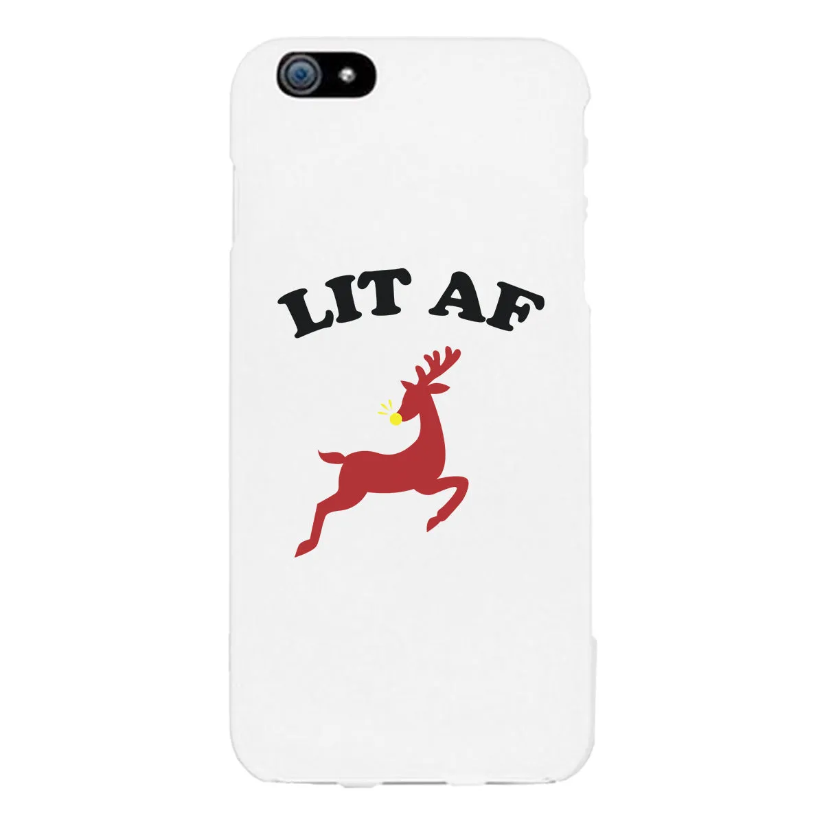 Lit Af White Phone Case