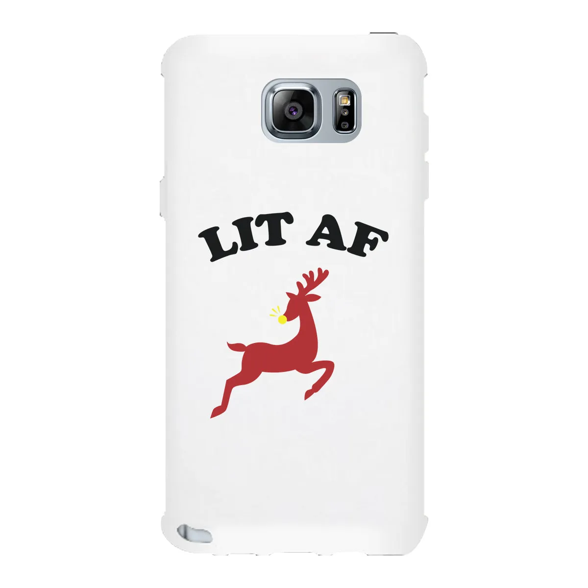 Lit Af White Phone Case