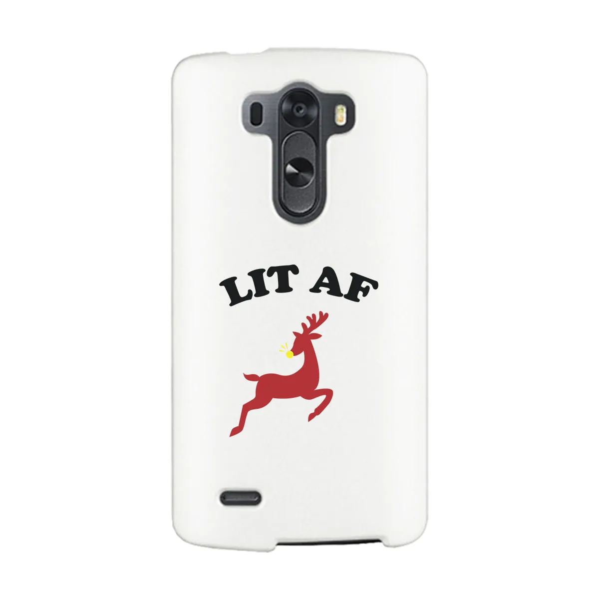 Lit Af White Phone Case