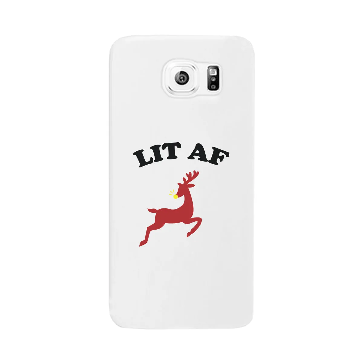 Lit Af White Phone Case