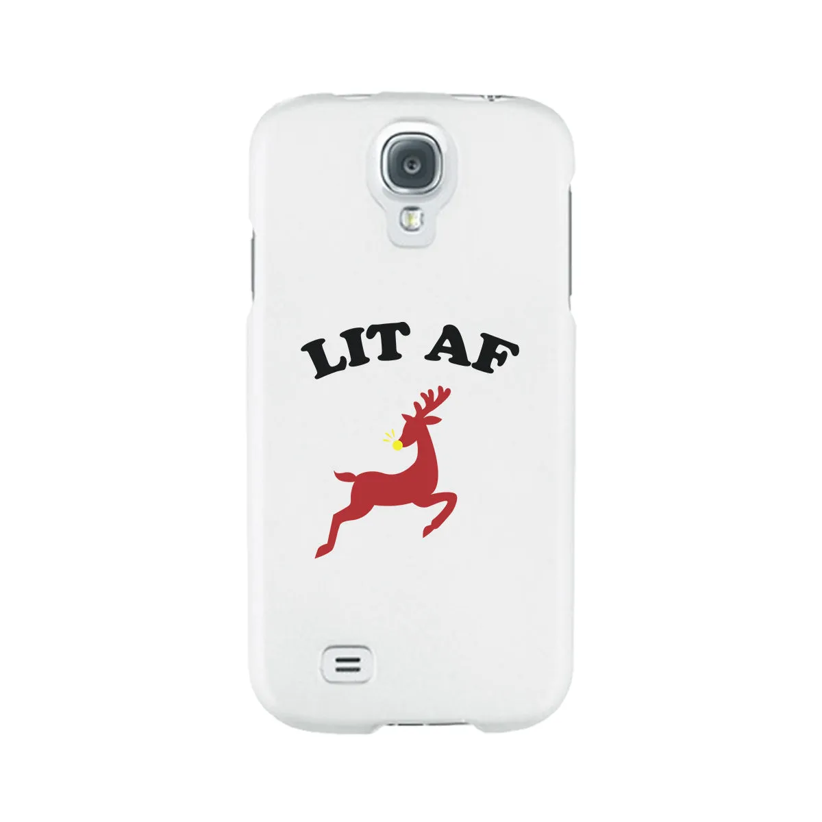 Lit Af White Phone Case