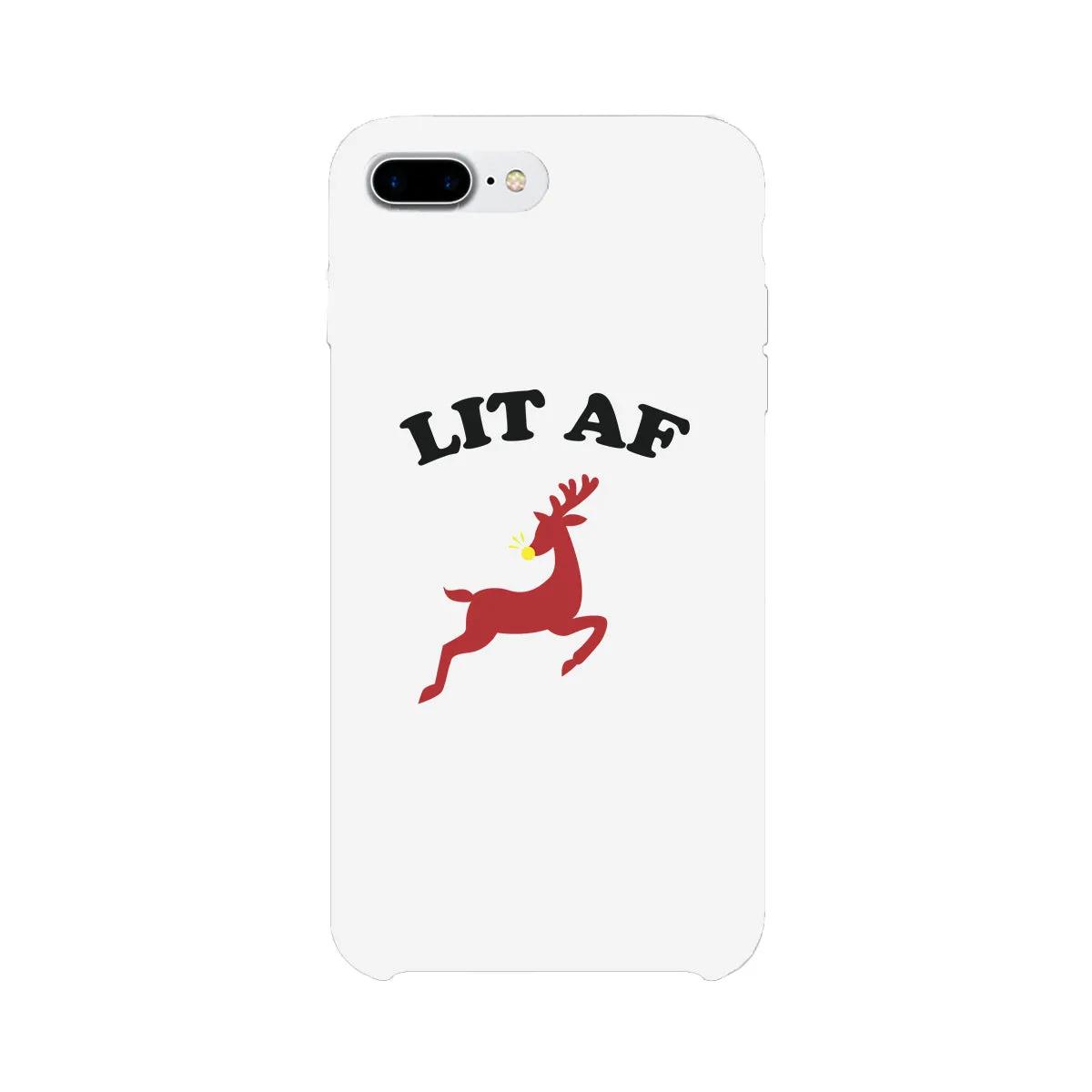 Lit Af White Phone Case