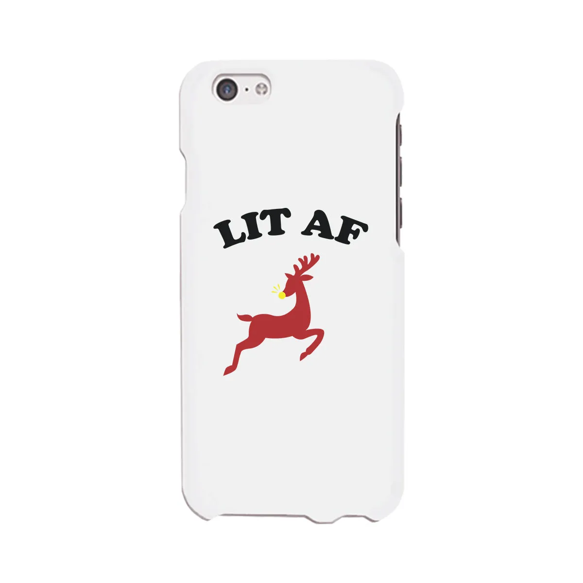 Lit Af White Phone Case