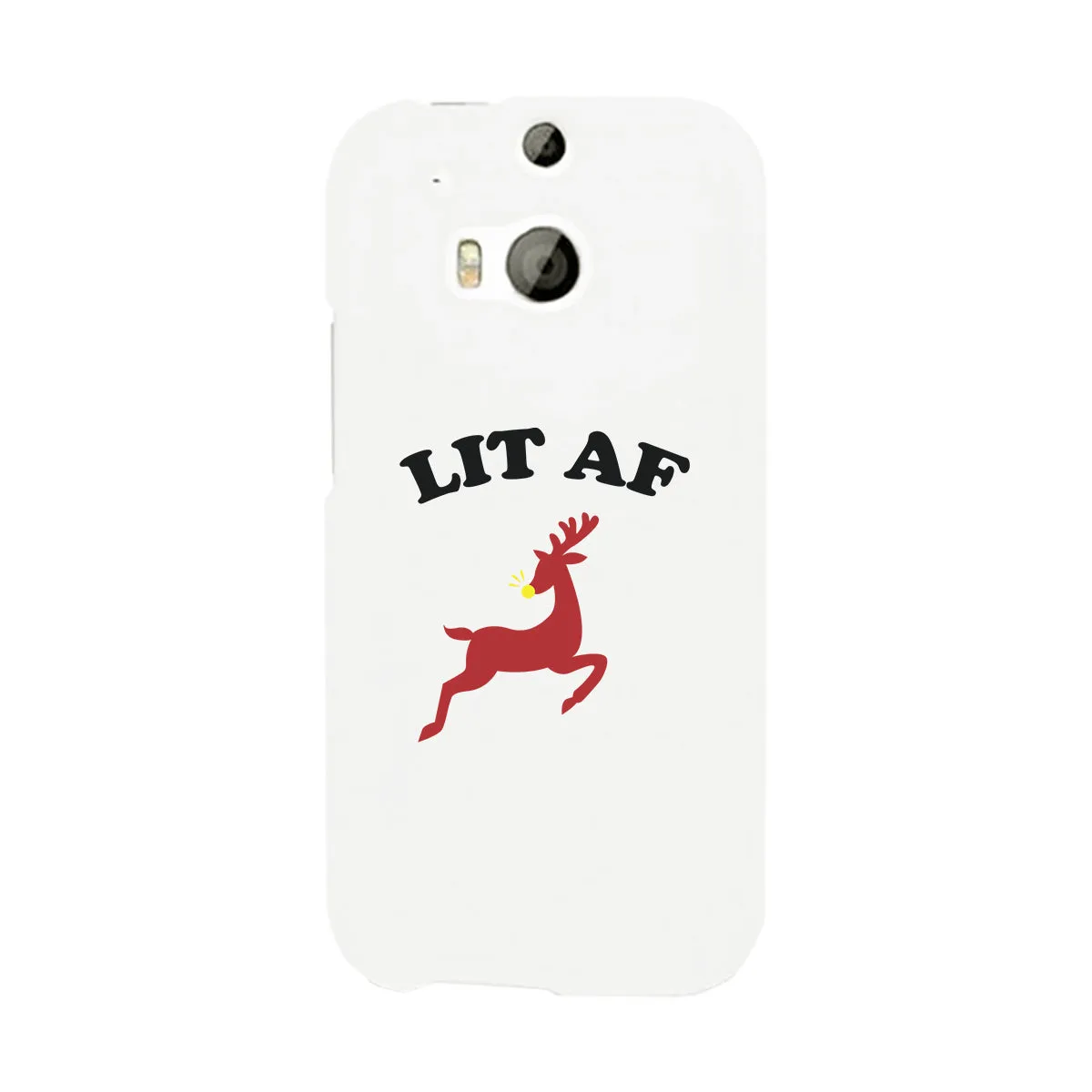 Lit Af White Phone Case