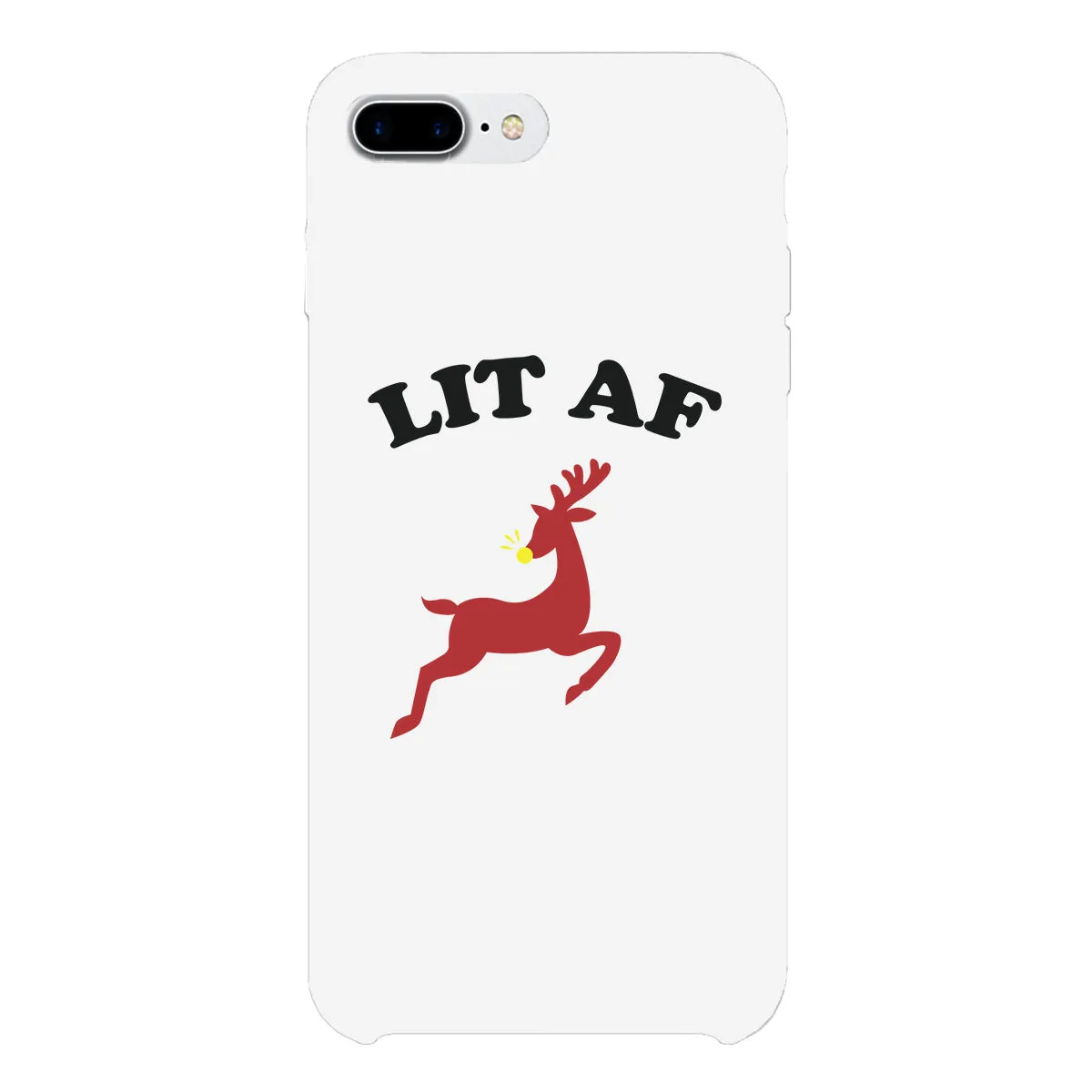 Lit Af White Phone Case