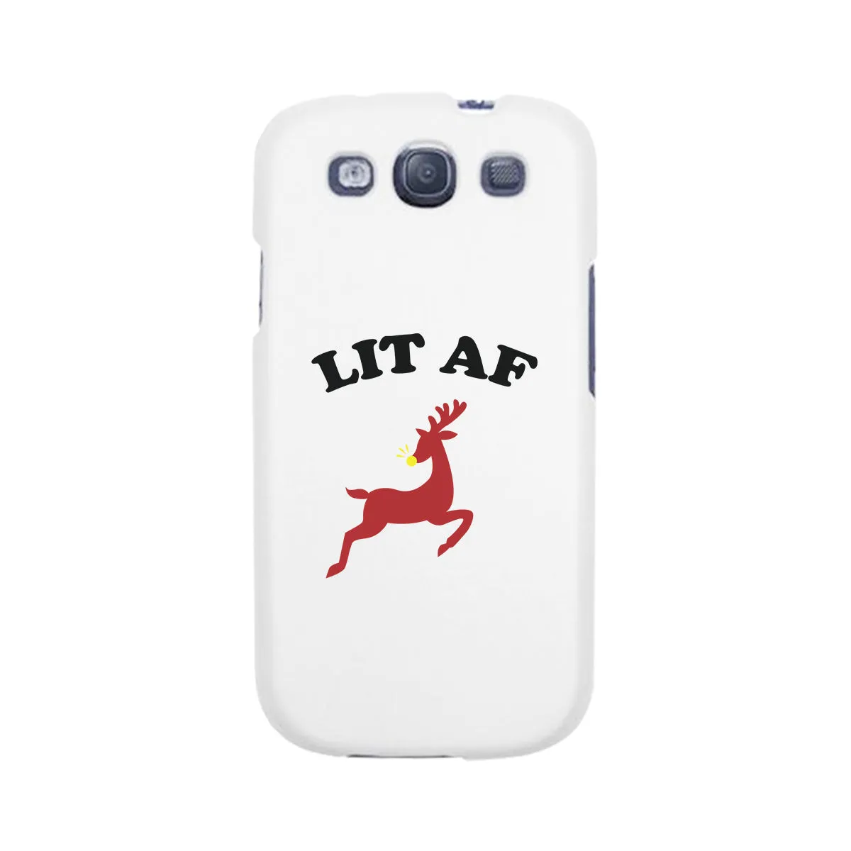 Lit Af White Phone Case