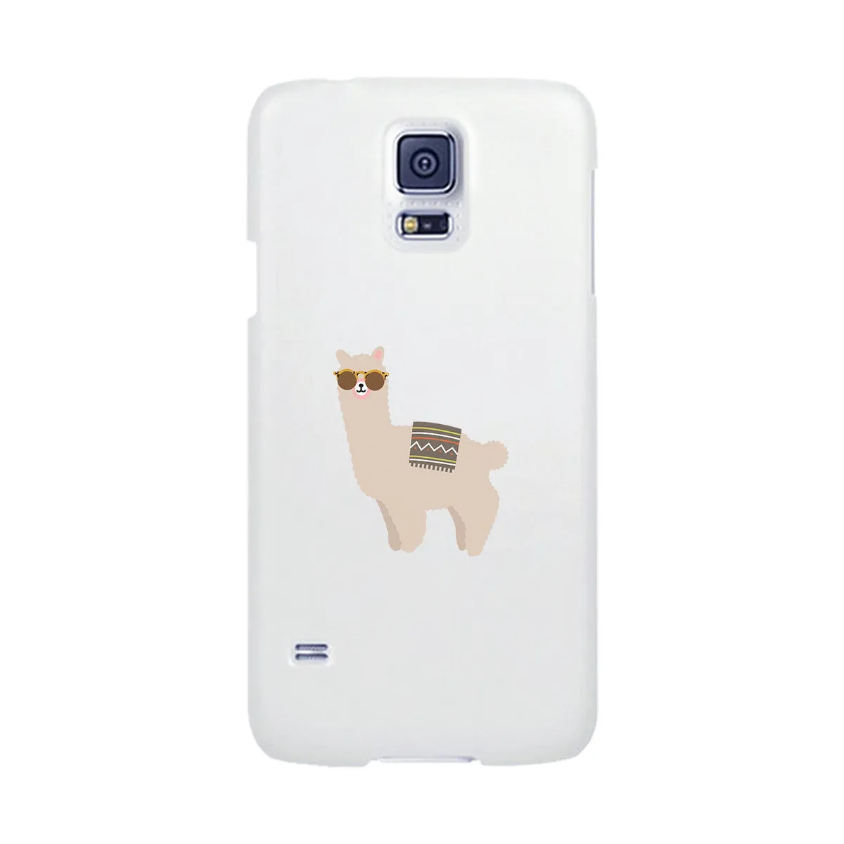 Llamas With Sunglasses - White Phone Case