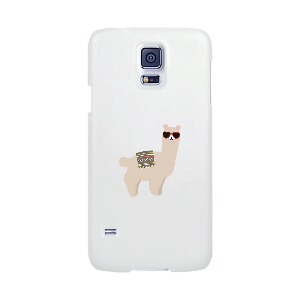 Llamas With Sunglasses - White Phone Case