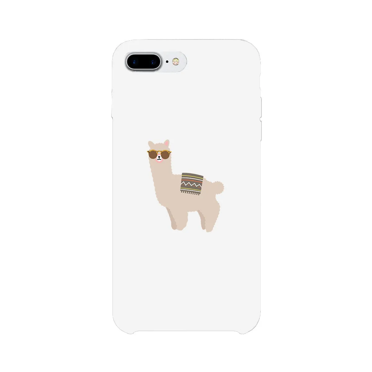 Llamas With Sunglasses - White Phone Case