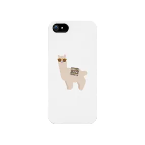 Llamas With Sunglasses - White Phone Case