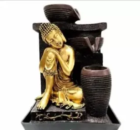 Lord Buddha Table Top Water Fountain | Indoor Water Fountain | Water Fountain for Home Decor | Fountain for Office and Study Table