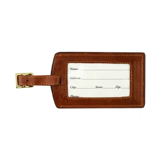 LSU Needlepoint Luggage Tag