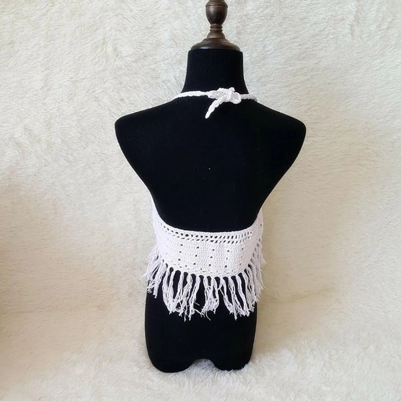 Luminous Fringe Cover-Up & Crochet Bikini