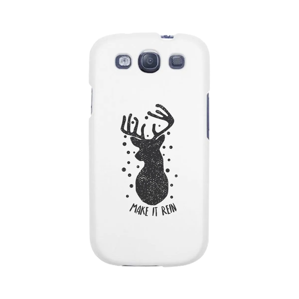 Make It Rein Vintage Reindeer White Phone Case