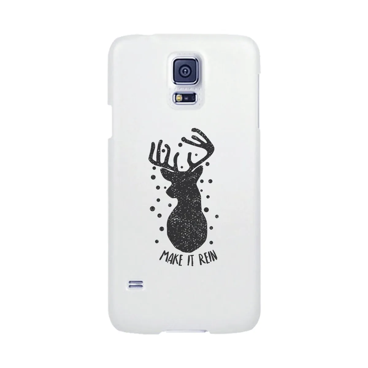 Make It Rein Vintage Reindeer White Phone Case