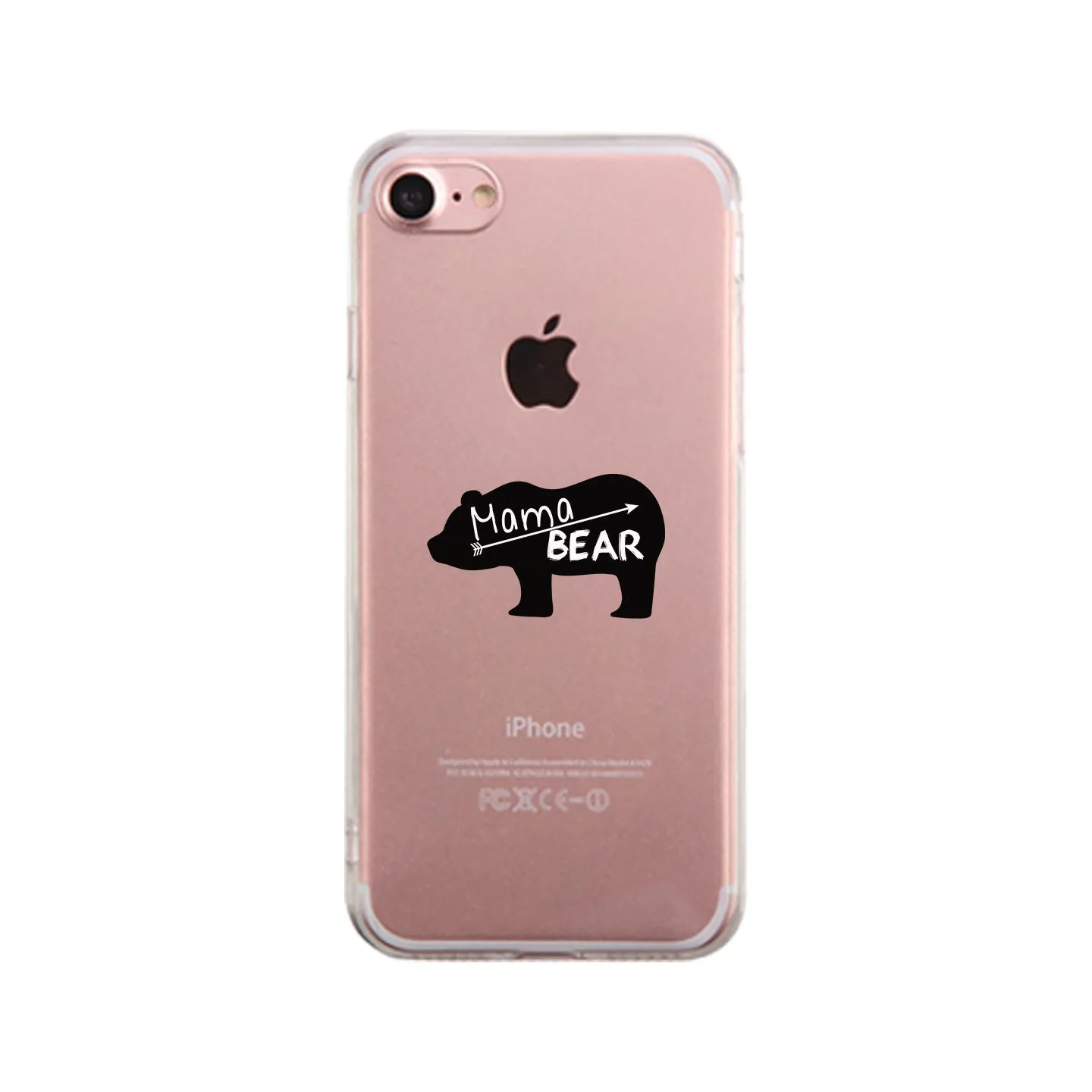 Mama Bear Clear Phone Case Unique Design Case For Baby Shower