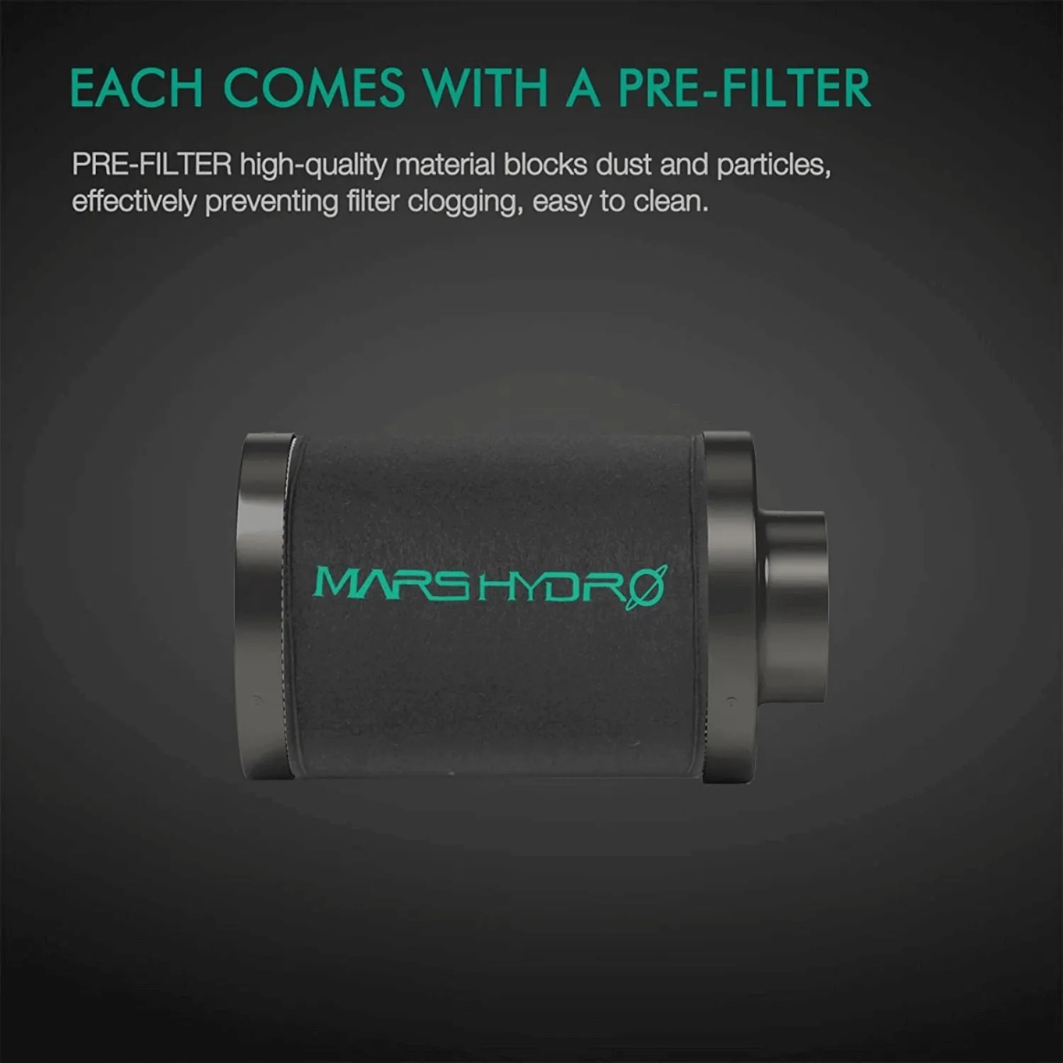 Mars Hydro 6" Inline Air Carbon Filter