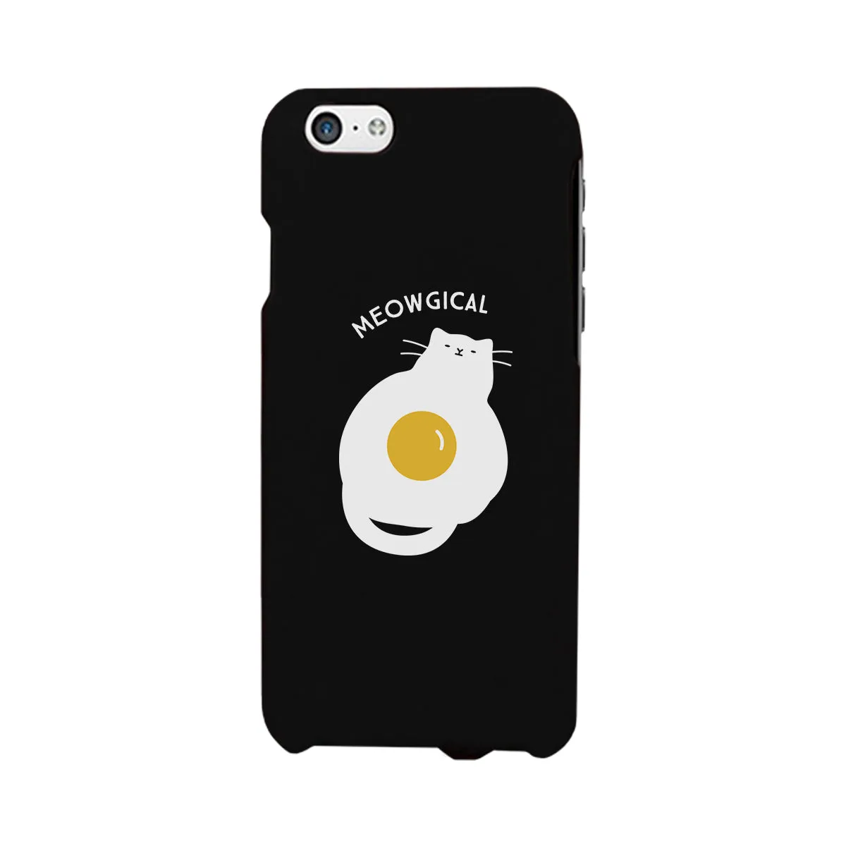 Meowgical Cat And Fried Egg Black Phone Case
