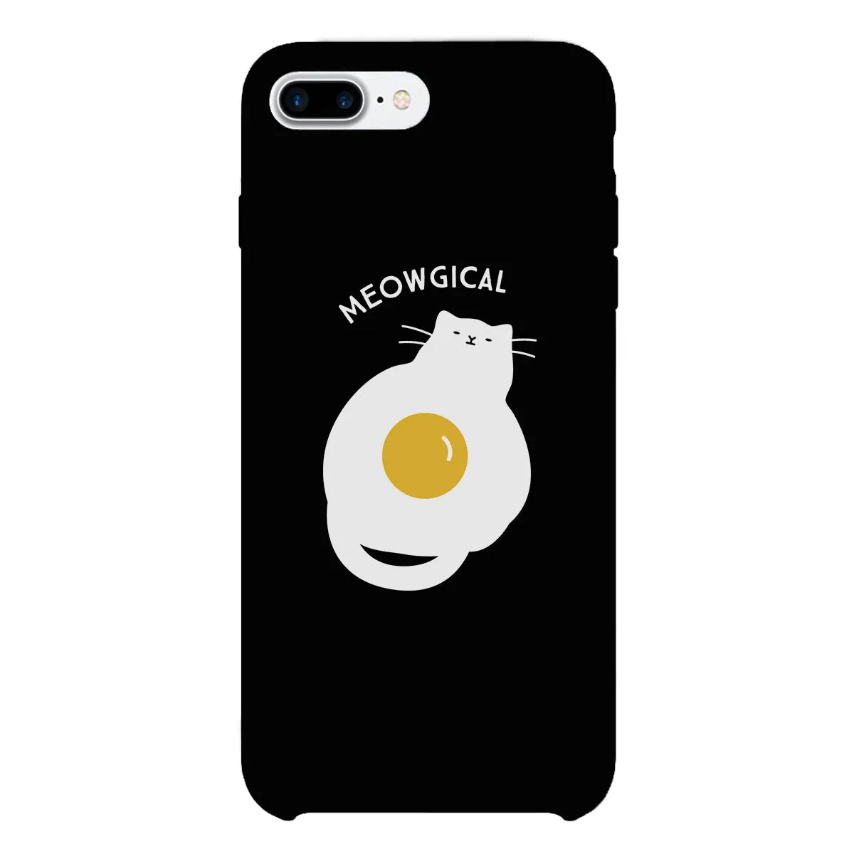 Meowgical Cat And Fried Egg Black Phone Case