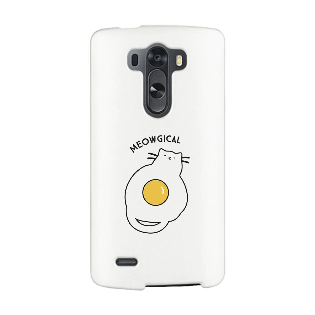 Meowgical Cat And Fried Egg White Phone Case
