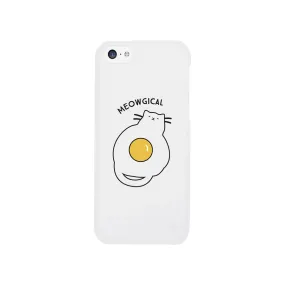 Meowgical Cat And Fried Egg White Phone Case