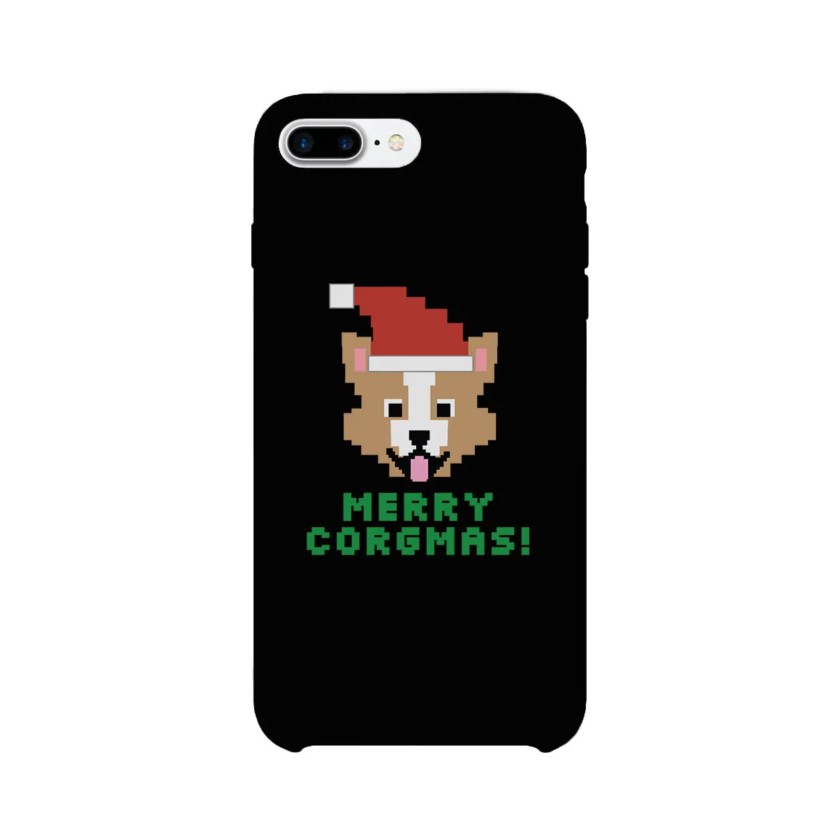 Merry Corgmas Corgi Black Phone Case
