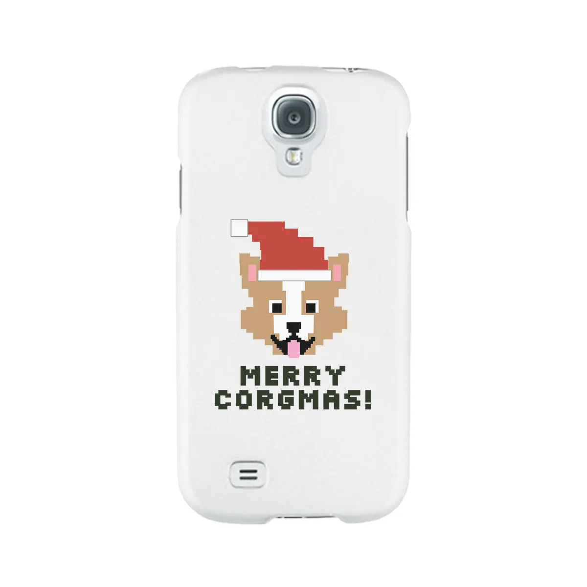 Merry Corgmas Corgi White Phone Case