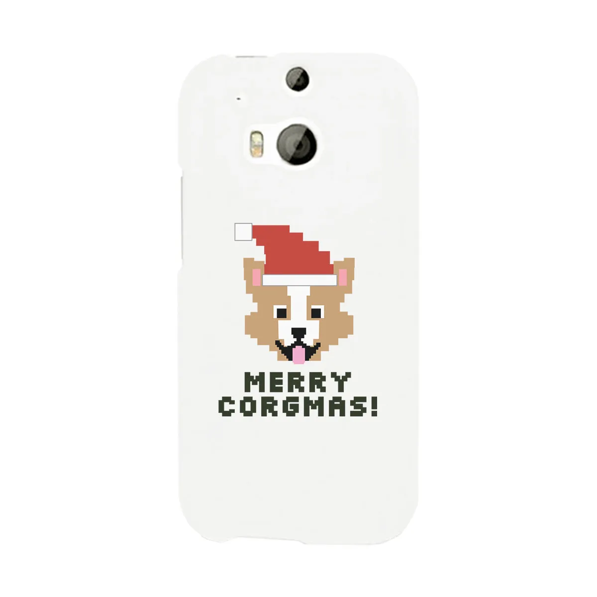 Merry Corgmas Corgi White Phone Case