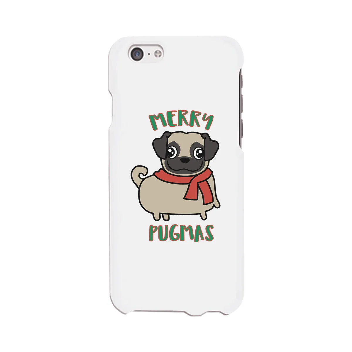Merry Pugmas Pug White Phone Case