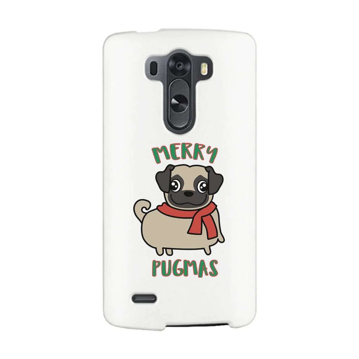 Merry Pugmas Pug White Phone Case