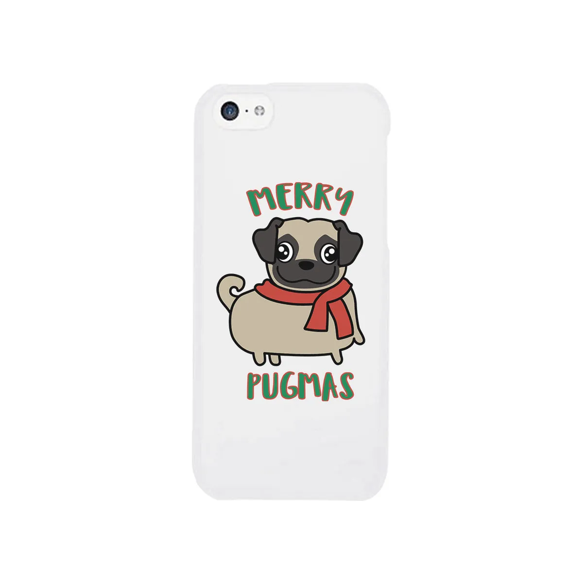 Merry Pugmas Pug White Phone Case