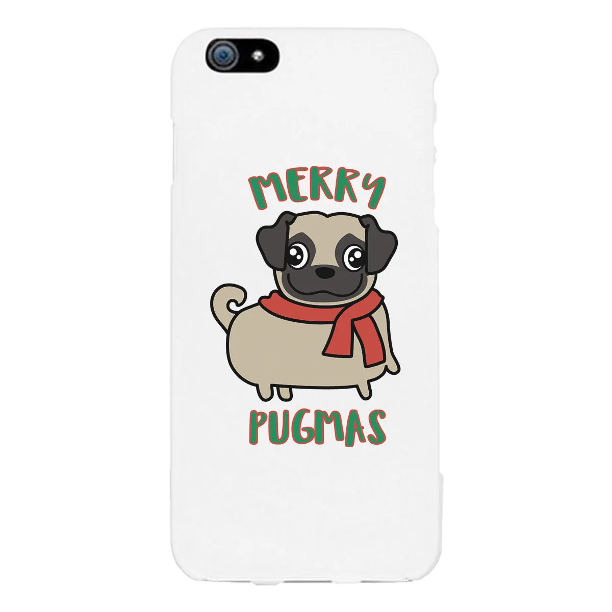 Merry Pugmas Pug White Phone Case