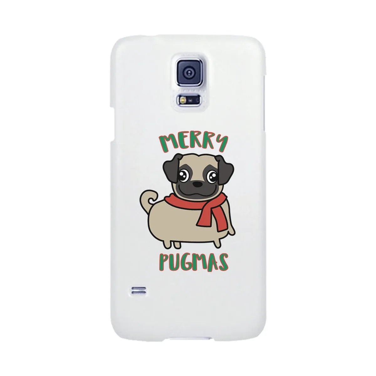 Merry Pugmas Pug White Phone Case