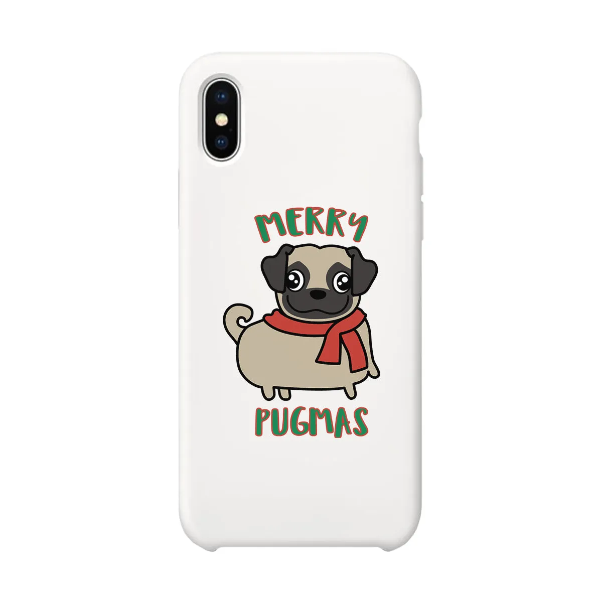 Merry Pugmas Pug White Phone Case