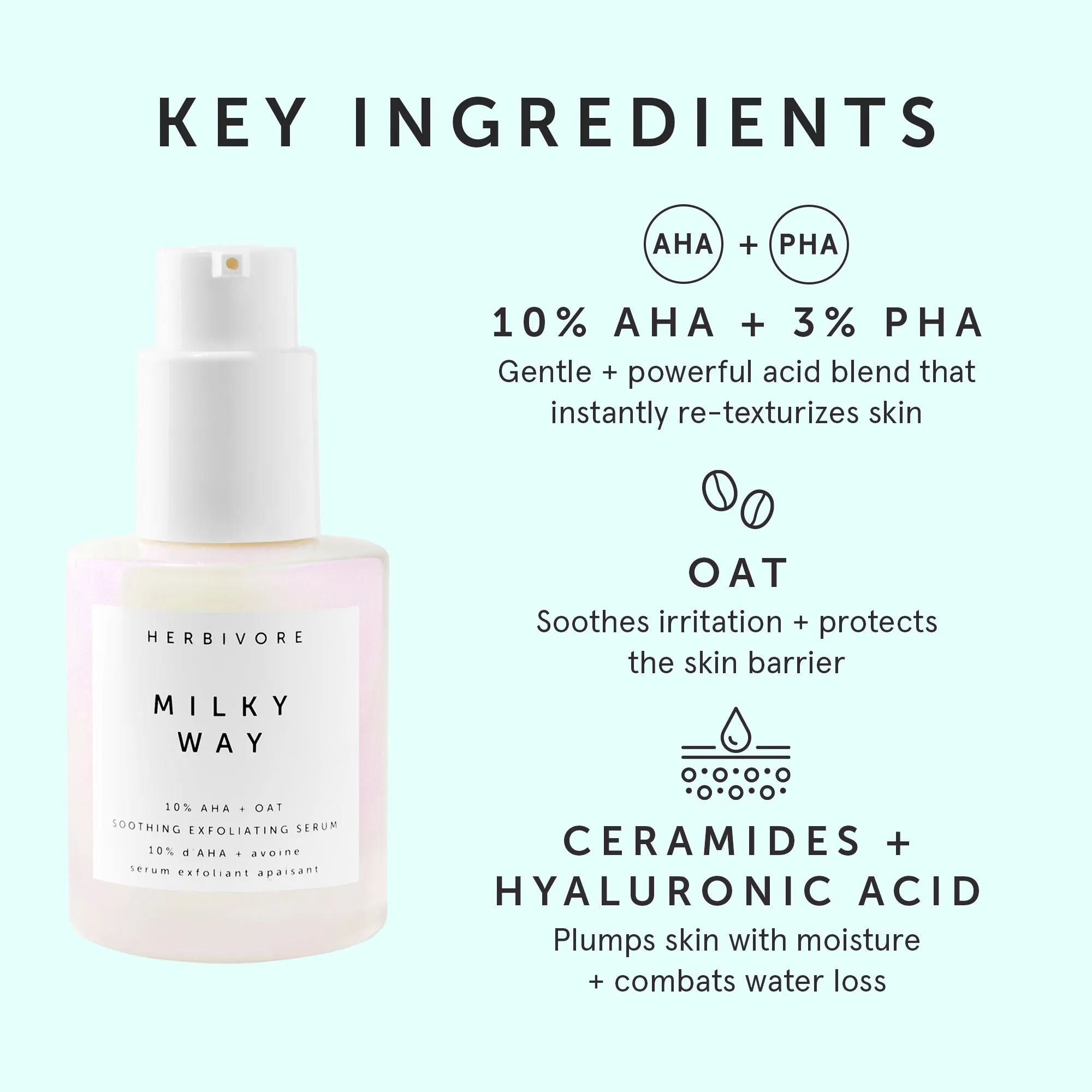 Milky Way 10% Aha   Oat Soothing Exfoliating Serum