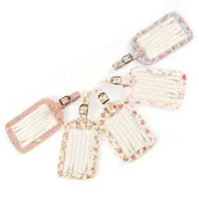 Miss Rose Sister Violet Chintz Luggage Tag