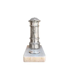 Nasone fountain in sterling silver and Travertine  (typical roman little fountain! )