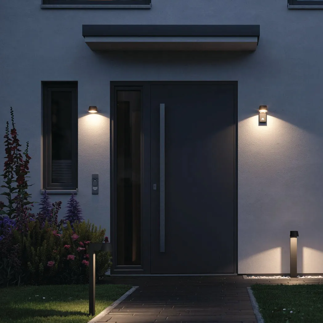 Outdoor Capea 8W LED Wall Light in Anthracite