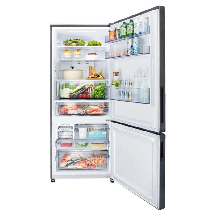 Panasonic NR-BX421BPSM Fridge 2 Doors G422L Econavi Inverter Glossy Silver Prime Fresh 
