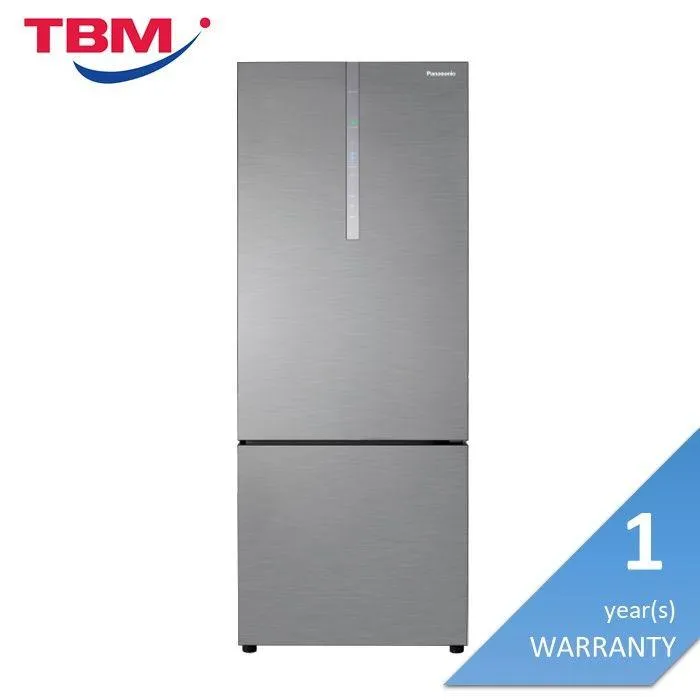 Panasonic NR-BX471CPSM Fridge 2 Doors G465L Econavi Inverter Glossy Silver Steel