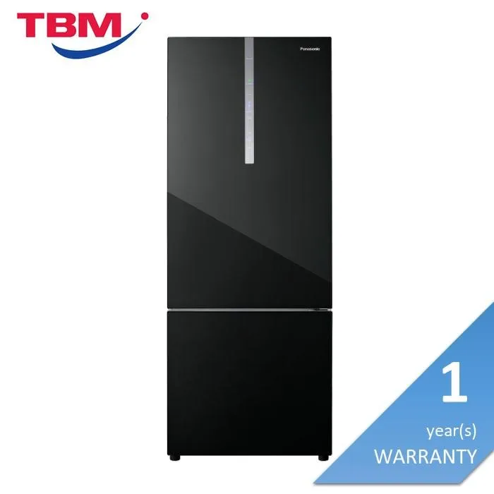 Panasonic NR-BX471WGKM Fridge 2 Doors G465L Econavi Inverter Glass Black