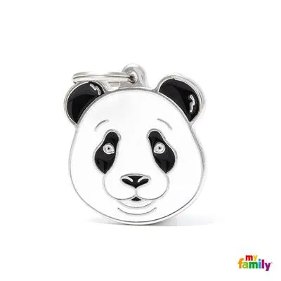 Panda Wild Animal Jungle Theme Name ID Tag