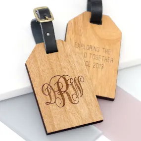 Personalised Monogram Luggage Tag