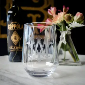 Personalized Clarus Stemless Wine Glasses