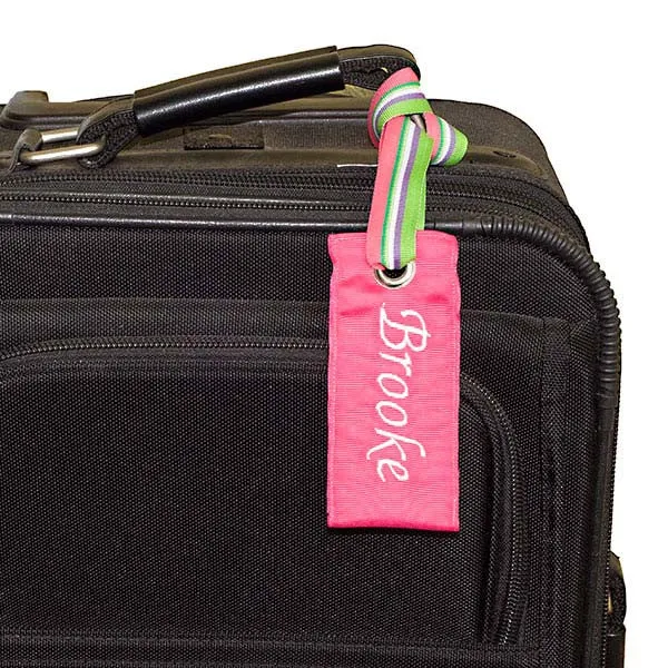 Pink Luggage Tag
